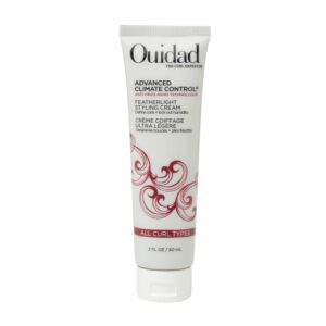 Ouidad Advanced Climate Control Styling Cream for Curly Hair – Featherlight Curl Cream for Hydrated, Shiny & Frizz-Free Definition, Flexible, Soft Hold For All Curl Types, Sulfate-Free