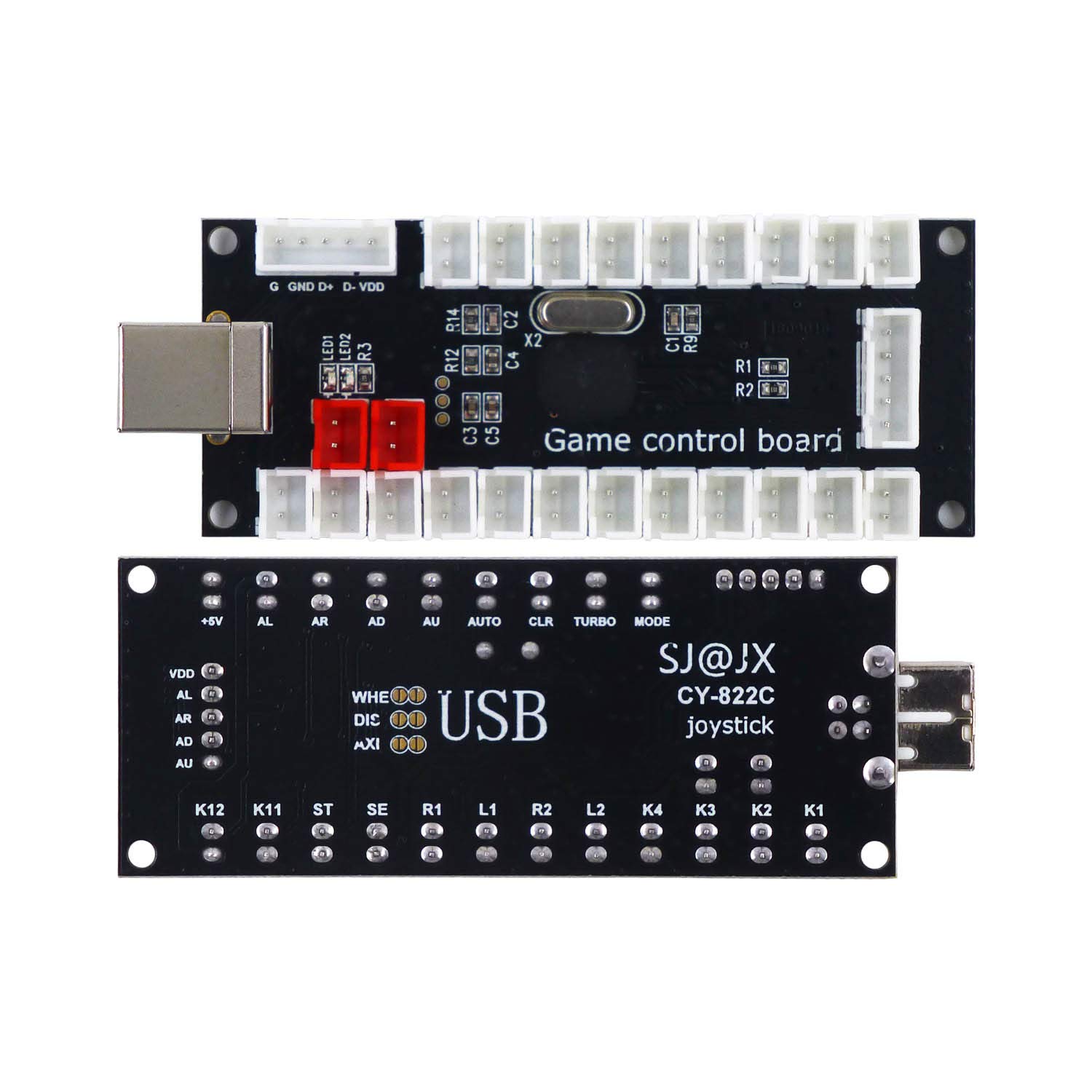 SJ@JX Arcade Game DIY Kit 2 Player Zero Delay USB Encoder Button Joystick Controller for Retro Raspberry MAME Jamma NES PC Windows - Image 3