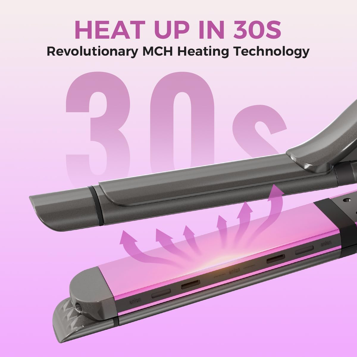 3 in 1 Hair Straightener, Curling Iron, Flat Iron & Hair Crimper Tool – Ceramic Plates, Dual Voltage,PRITECH Professional Hair Tool Fast Heating Hair Styling Tool for Women, Salon or Travel Use - Image 6