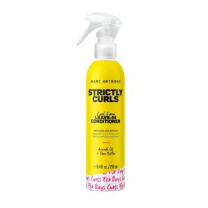 Marc Anthony Leave-In Hair Conditioner for Curly Hair, Strictly Curls – Curl Defining & Deep Conditioning Detangler Moisturizer Hydrates Dry & Frizzy Curls – Hair Styling Product Reduces Frizz