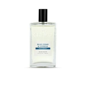 Cremo Cologne For Men – Blue Cedar & Cypress Mens Cologne Spray, A Woodsy Scent with Notes of Lemon Leaf, Cypress and Cedar, Multi-Layered Signature Men’s Fragrances, 3.4 Fl Oz