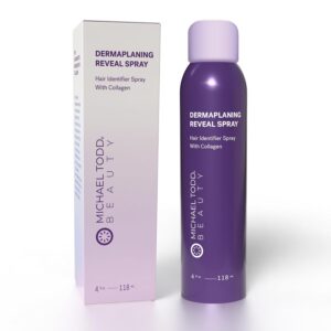Michael Todd Beauty – Sonicsmooth Hair Identifier Spray – Radiance Reveal Mist for Face Shaving & Dermaplaning – Highlights Peach Fuzz – Collagen-Infused – Nourish & Smooth Skin – All Skin Types – 4oz