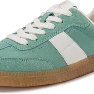 Rihero Women’s Fashion Sneakers Comfortable Walking Shoes Casual Lace-Up Non Slip Sneakers