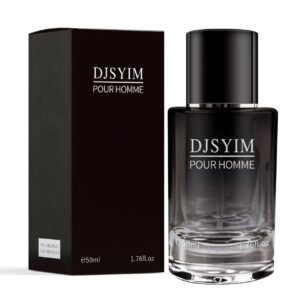 Men’s Eau de Toilette, Pheromone Cologne, Lemon and Pepper Scent, Long Lasting Spray, 1.7 Oz, Portable