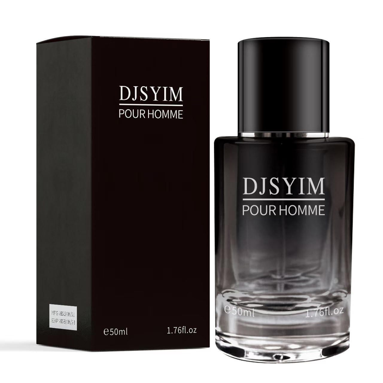 Men's Eau de Toilette, Pheromone Cologne, Lemon and Pepper Scent, Long Lasting Spray, 1.7 Oz, Portable