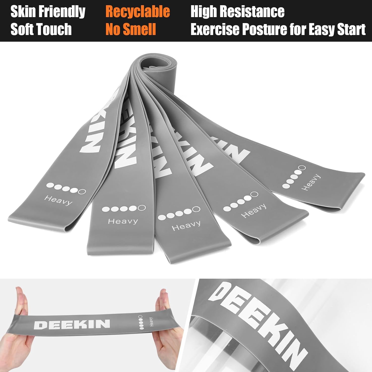 DEEKIN 20 Pcs Resistance Bands Bulk Loop Resistance Exercise Bands for Working Out Stretch Yoga Starter Set Elastic Exercise Fitness Band Equipment for Home Fitness, Gym, Yoga - Image 2
