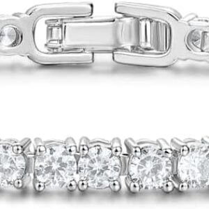 Women’s 14K Gold Plated Jewelry Bracelet Set – Stylish Thin Dainty Chain, Stackable Cuban Link and Paperclip Bracelets