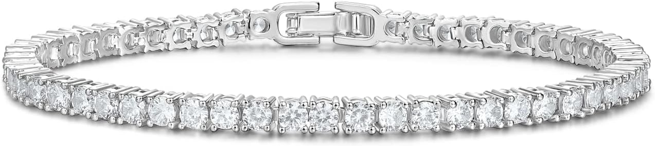 Women's 14K Gold Plated Jewelry Bracelet Set - Stylish Thin Dainty Chain, Stackable Cuban Link and Paperclip Bracelets