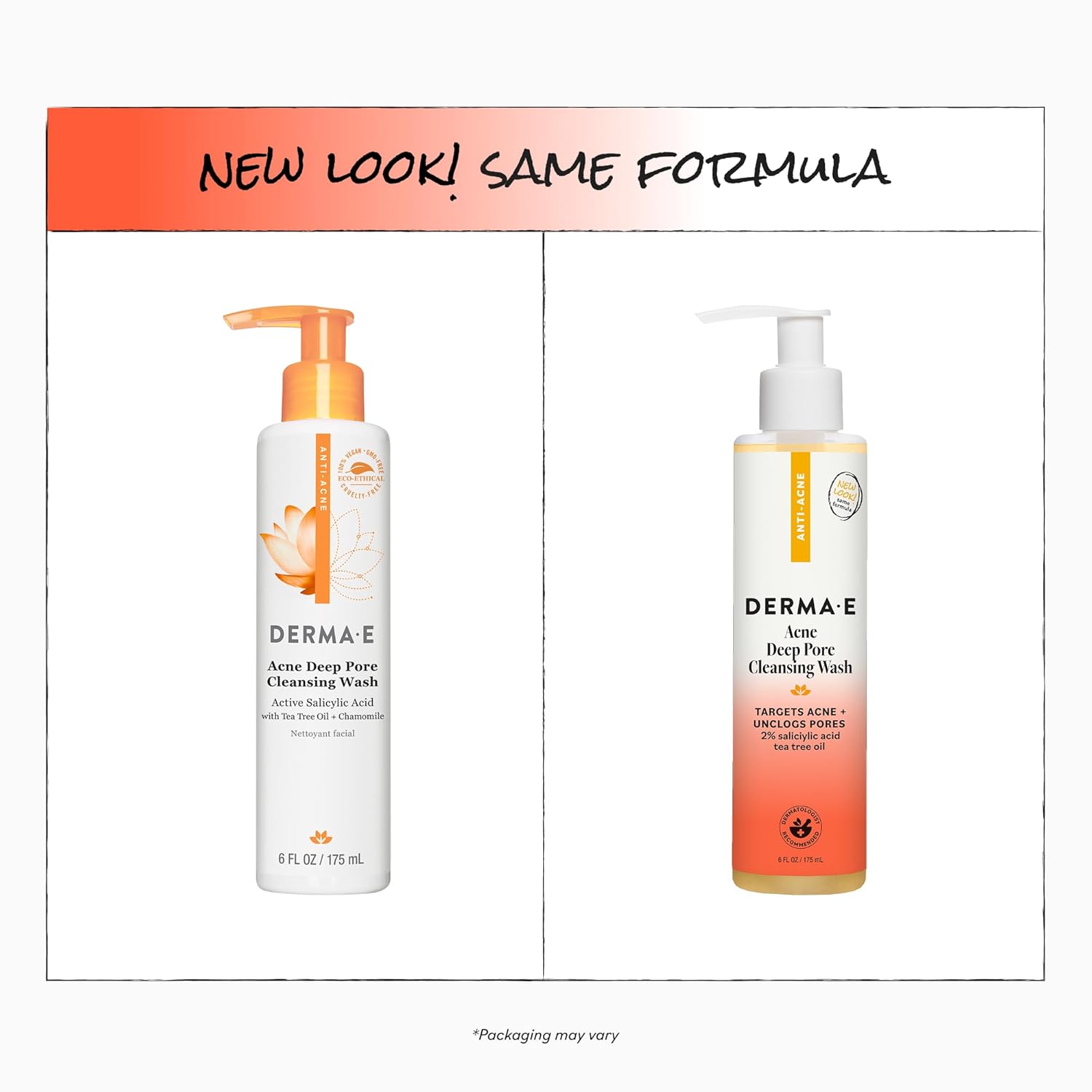 Derma E Acne Deep Pore Cleansing Wash – Blemish Control Facial Cleanser with Salicylic Acid - Gentle Oil Control Face Wash Soothes and Balances Skin, 6 fl oz - Image 4