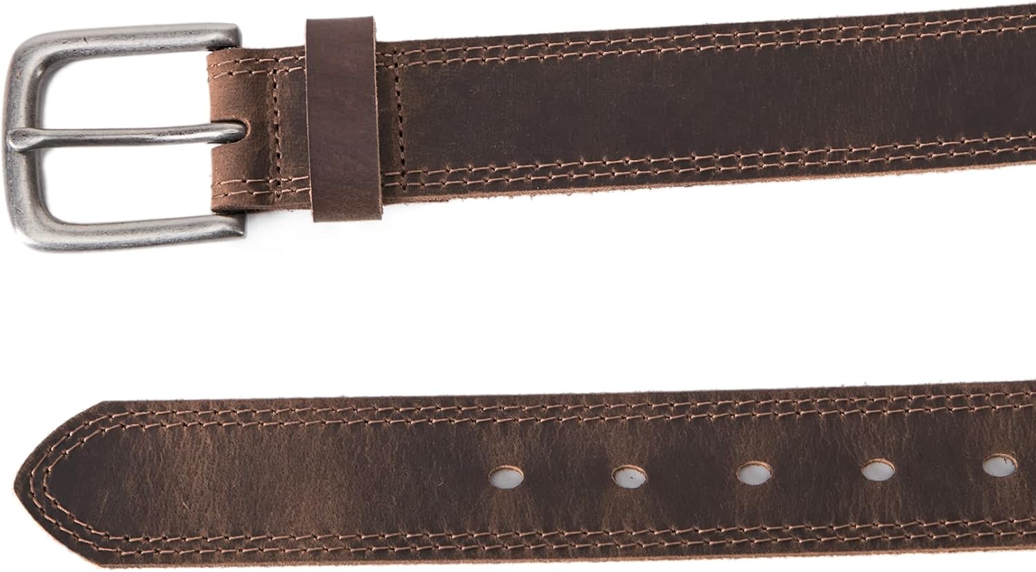 VATAN Men's Full Grain Leather Casual Every Day Jeans Belts, Handmade Men Leather Belt with Gift Box - Image 6