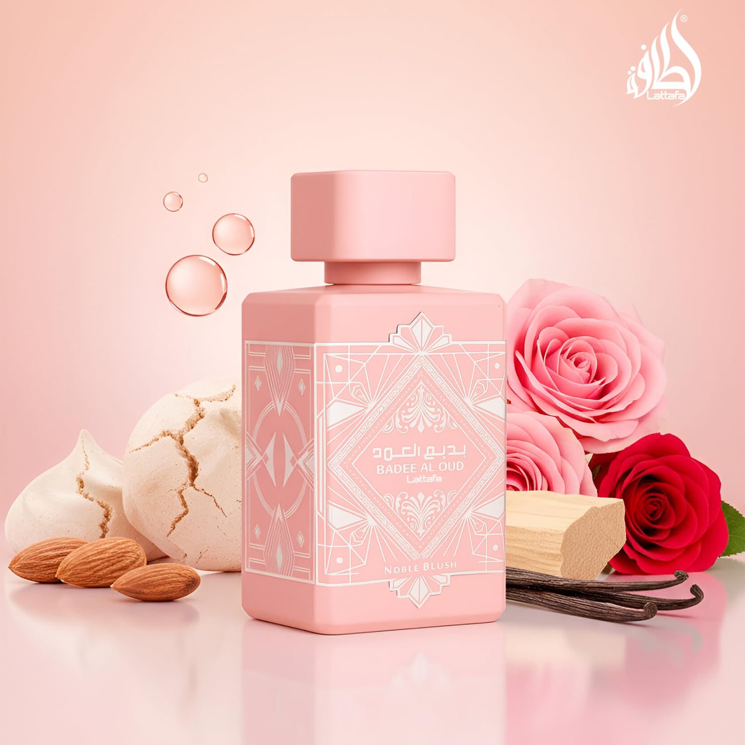 Lattafa Bade'e Al Oud Noble Blush for Unisex Eau de parfum Spray, 3.4 Ounce / 100 Ml - Image 4