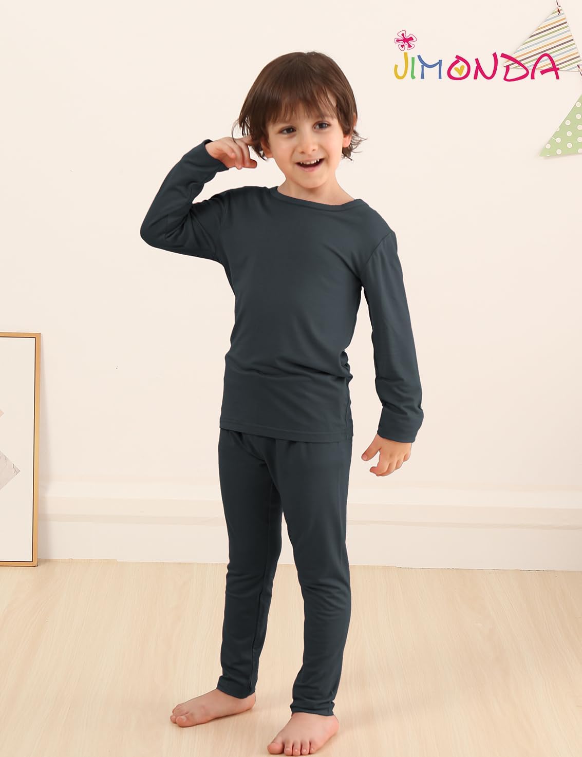Jimonda Baby Boys Girls Pajama Sets Toddler Long Sleepwear Soft Comfy Jammies 2pcs Viscose PJs 18M-8Y - Image 2