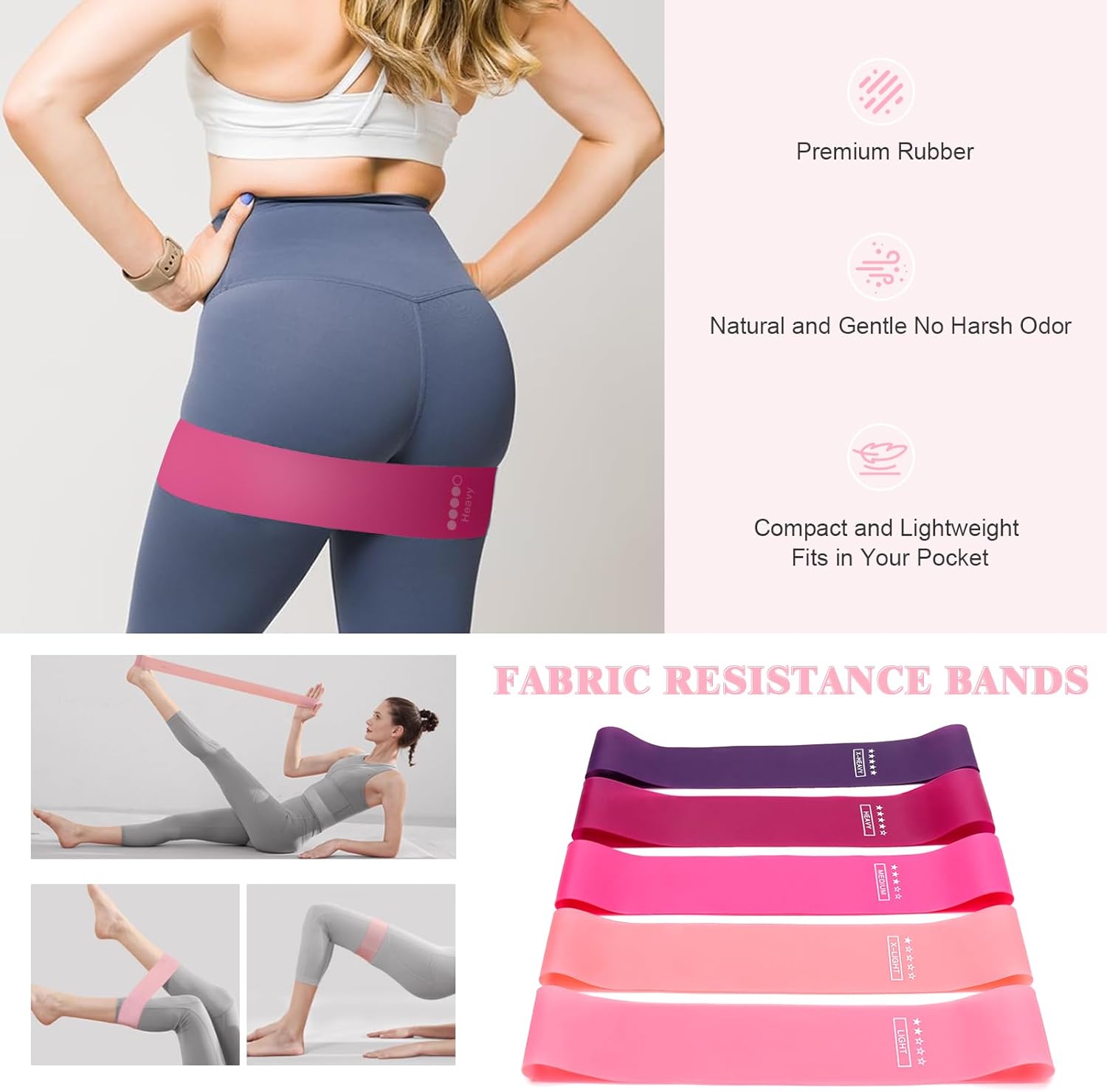 Home Pilates Essentials Kit for Women, Complete 13-in-1 Pilates Equipment Ring and Ball Set with 5 TPE Resistance Bands, Ankle Weights, 8-Shaped Pull Band, Stretch Strap and Waterproof Bag - Image 7