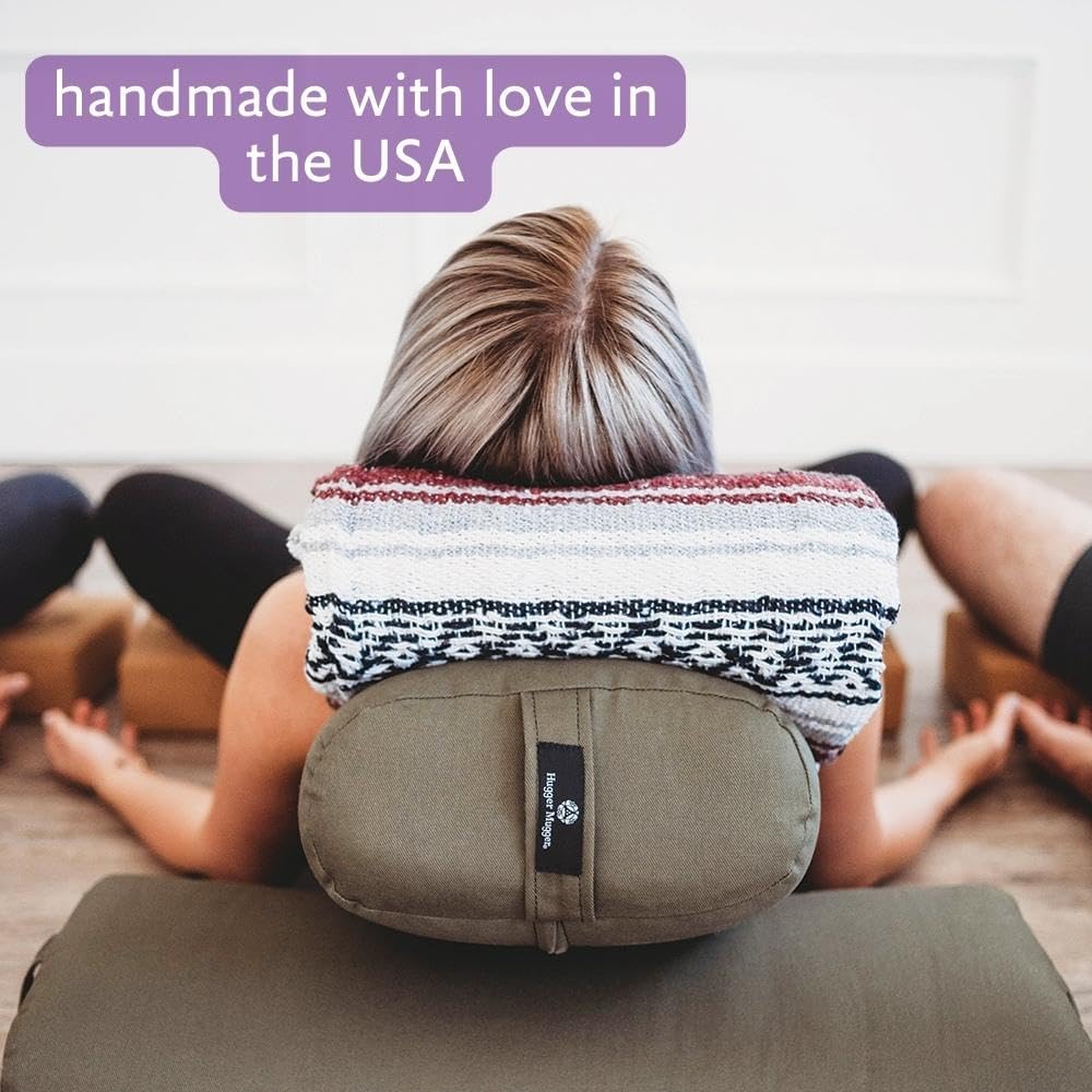 Hugger Mugger Standard Yoga Bolster - Firm, Supportive, Handmade, Durable - Image 6