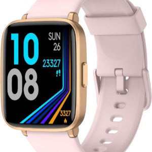 LIVIKEY Fitness Tracker Watch with Heart Rate Monitor, Activity Tracker with Pedometer, Sleep Monitor, Calories & Step Counter, IP68 Waterproof Smart Watches for Women Men Fitness Watch for Sports
