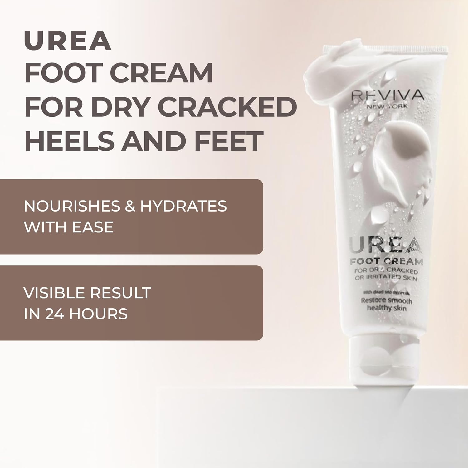 Foot Cream with Urea , Salicylic Acid & Dead Sea Minerals – Intensive Foot Cream for Dry Cracked Heels and Feet, Callus Remover & Toenail Softener – Deep Moisturizing & Skin Repair for Cracked Feet - Image 2