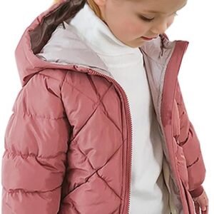 Curipeer Kids Winter Jacket Front Zip Warm Snow Wear Toddler Outer Clothing 2-8T