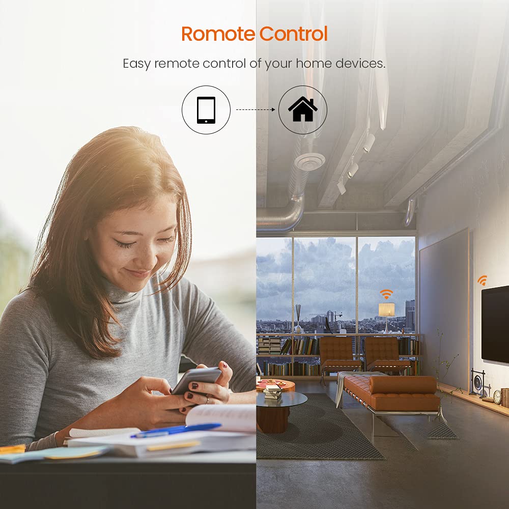 TENDA SP3 (2 Pack) Smart Plug WiFi Outlet Switch, Compatible with Alexa & Google Assistant for Voice Control, Timer & Schedule Function, Compact Design, UL FCC RoHS Certified, No Hub Required - Image 4