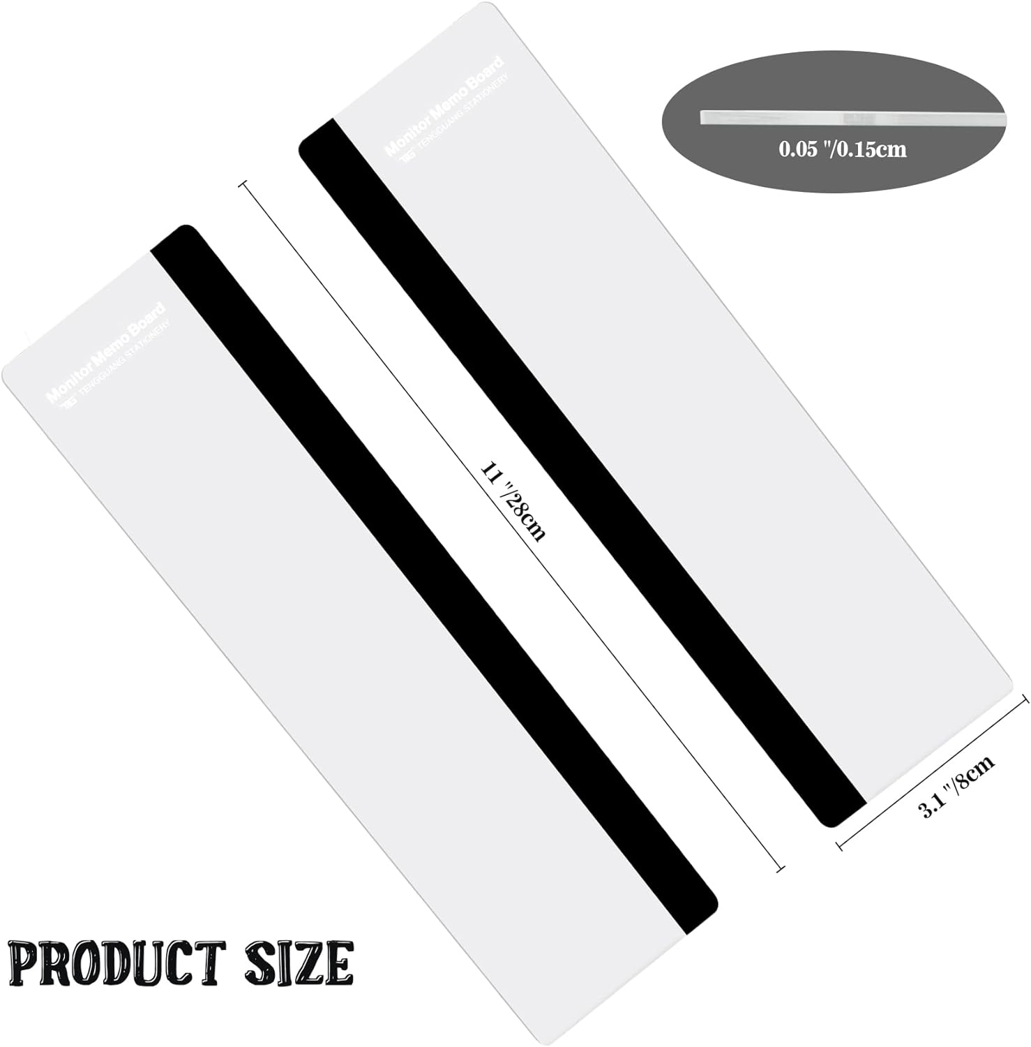 MDOZQ Office Desk Accessories 2pcs Computer Monitor Memo Board Message Board Supplies for Women Men Sticky Note Holder Home Desktop Decor - Image 3