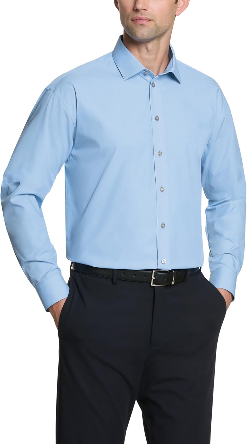 Kenneth Cole Unlisted Men's Regular Fit Solid Dress Shirt - Amazon Exclusive