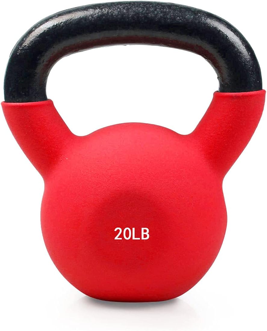 RitFit Neoprene Coated Kettlebell Weight Set, Solid Cast Iron