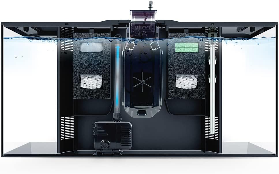 Fluval Flex 32.5 Marine Salt Water Aquarium Kit - Fish Tank for Fish, Coral & More - Comes with LED Lights, Filtration System & More - 32.5" x 15.75" x 15.35" - 123 L, 32.5 Gal. - Black - Image 3