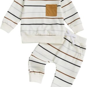 CIYCUIT Toddler Baby Boy Clothes Long Sleeve Sweatshirt Pants Set Fall Winter Outfits