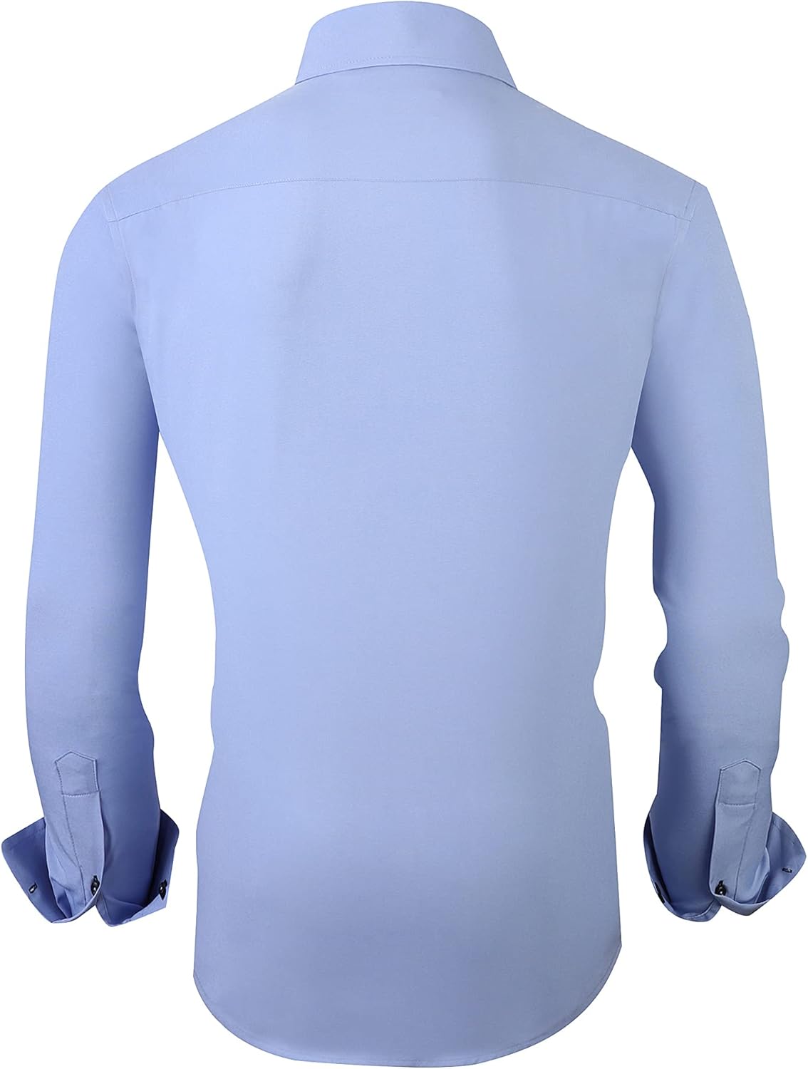 Alex Vando Mens Dress Shirt Wrinkle Free Regular Fit 4-Way Stretch Button Down Shirts - Image 2
