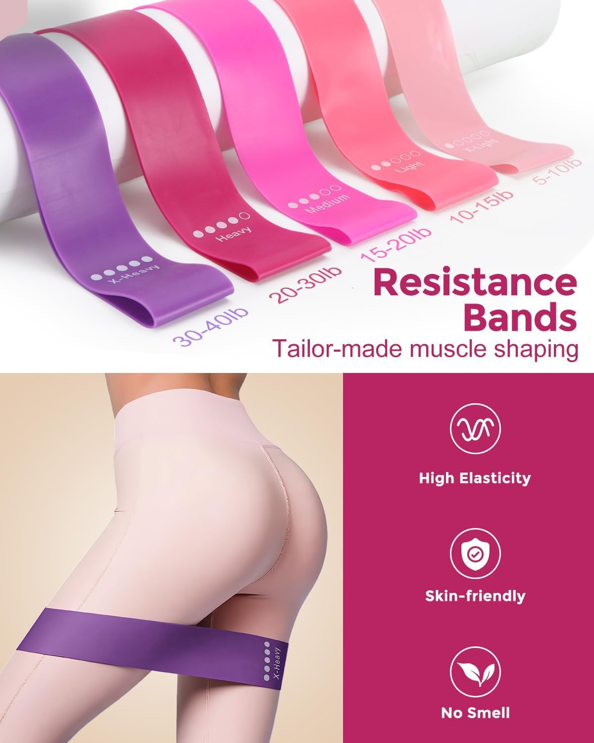 Home Pilates Essentials Kit for Women, Magic Circle Pilates Equipment Ring and Ball Set, Resistance Bands Workout Guide Video for 28 Day Pilates Challenge Starter Kit for Beginners - Image 7