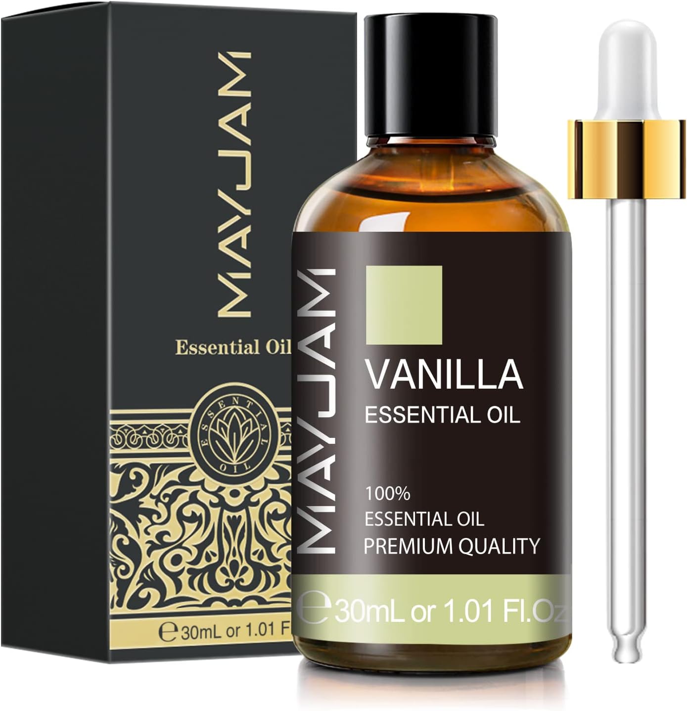 Vanilla Essential Oil 30ml/1.01fl.oz, MAYJAM Premium Vanilla Oils for Aromatherapy, Diffuser, Soap Making, Candle Making, Long Lasting Scents - Image 2