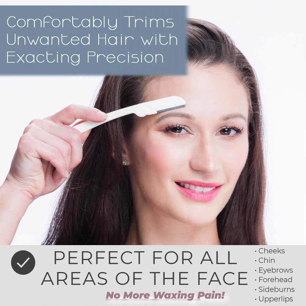 Jasclair Dermaplaning Razor (6 Count) – Face Razors for Women for Peach Fuzz, Eyebrow Shaping & Gentle Exfoliation – At-Home Facial Shaver for Smooth Skin and Flawless Makeup Prep - Image 6