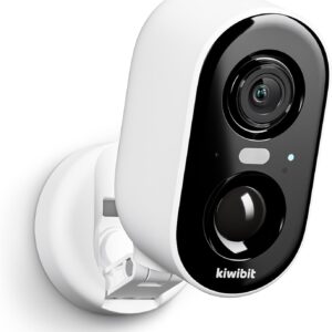 Kiwibit Security Cameras Wireless Outdoor, 2K Outside Camera for Home Security, Battery Camera, Magnetic Mount, AI Detection, Color Night Vision, Spotlight, Waterproof, 2.4GHz WiFi, Cloud & SD Storage