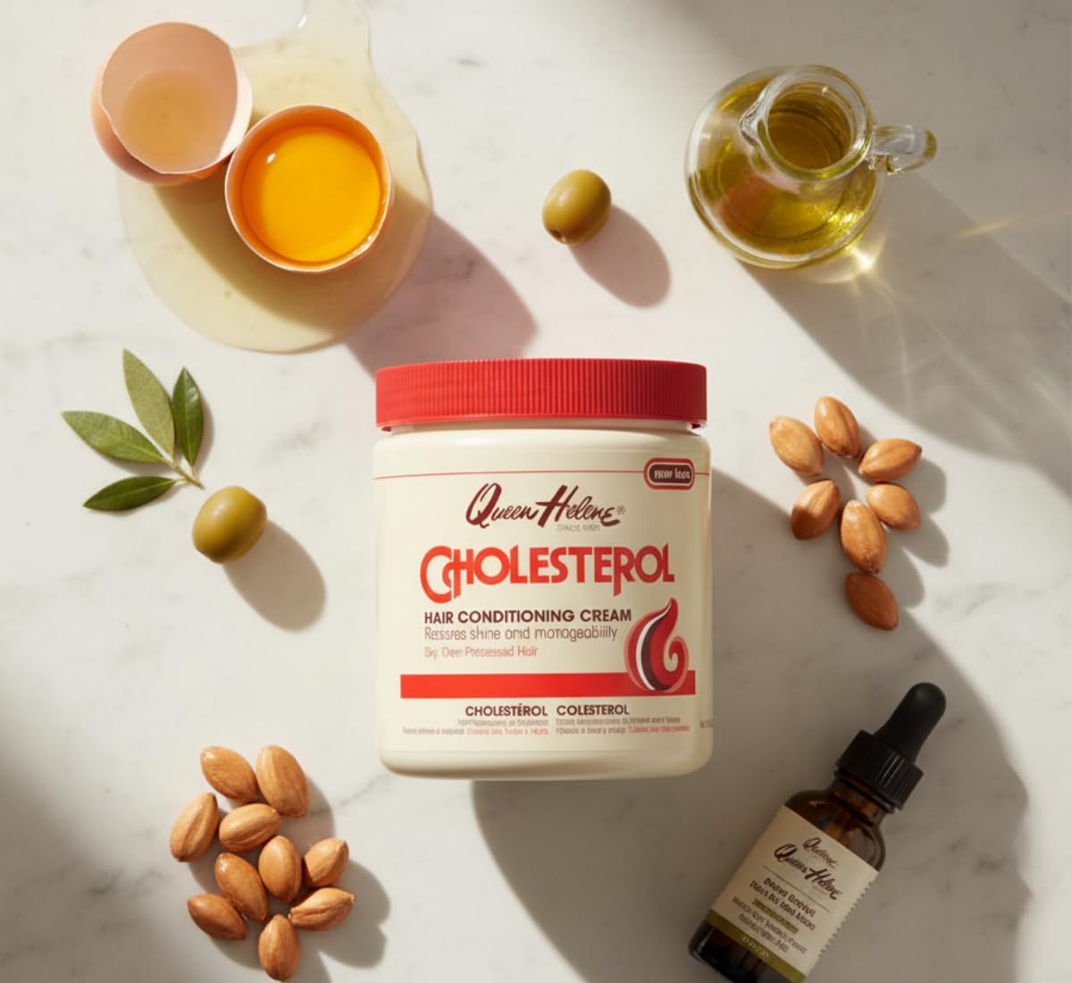 Queen Helene Cholesterol Hair Conditioning Cream – Deep Repair Treatment for Dry, Damaged & Chemically Treated Hair | Moisture-Restoring Mask | 15 oz Jar | Deep Moisture - Image 5