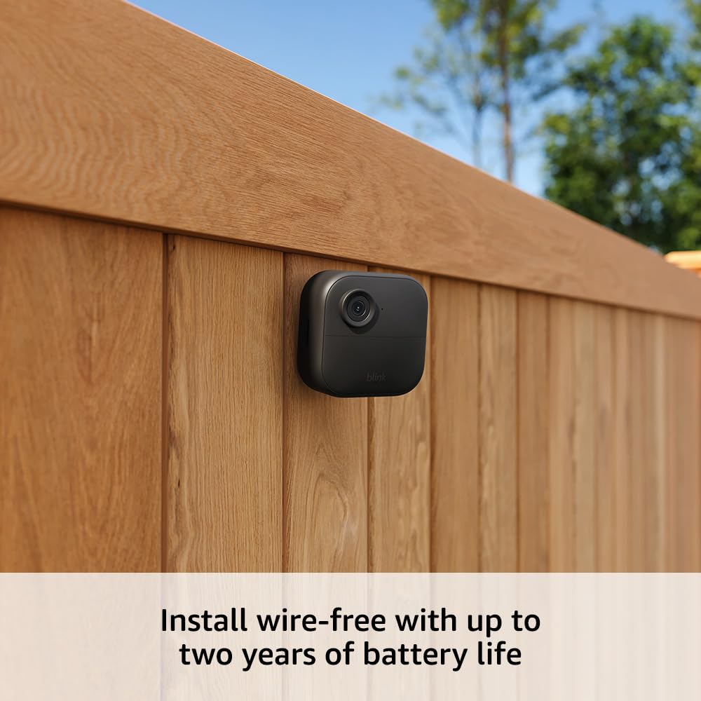 Blink Outdoor 4 – Wireless smart security camera, two-year battery, 1080p HD day and infrared night live view, two-way talk – 5 camera system - Image 5