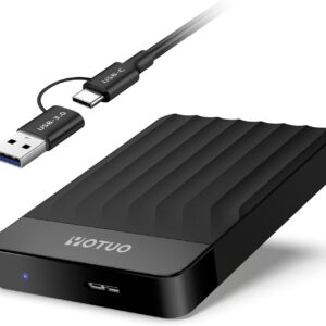 YOTUO Portable External Hard Drive Storage Expansion Mobile HDD USB 3.0 USB-C for PC, Mac, Desktop, Laptop, PS4, Xbox One X/S, Xbox 360, Office & Game (Black, 1TB)
