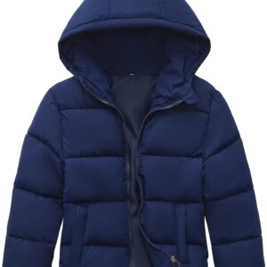 HOOD CREW Kids Boy’s Winter Coat Windproof Hooded Puffer Jackets Warm Outerwear Parka Padded Jacket