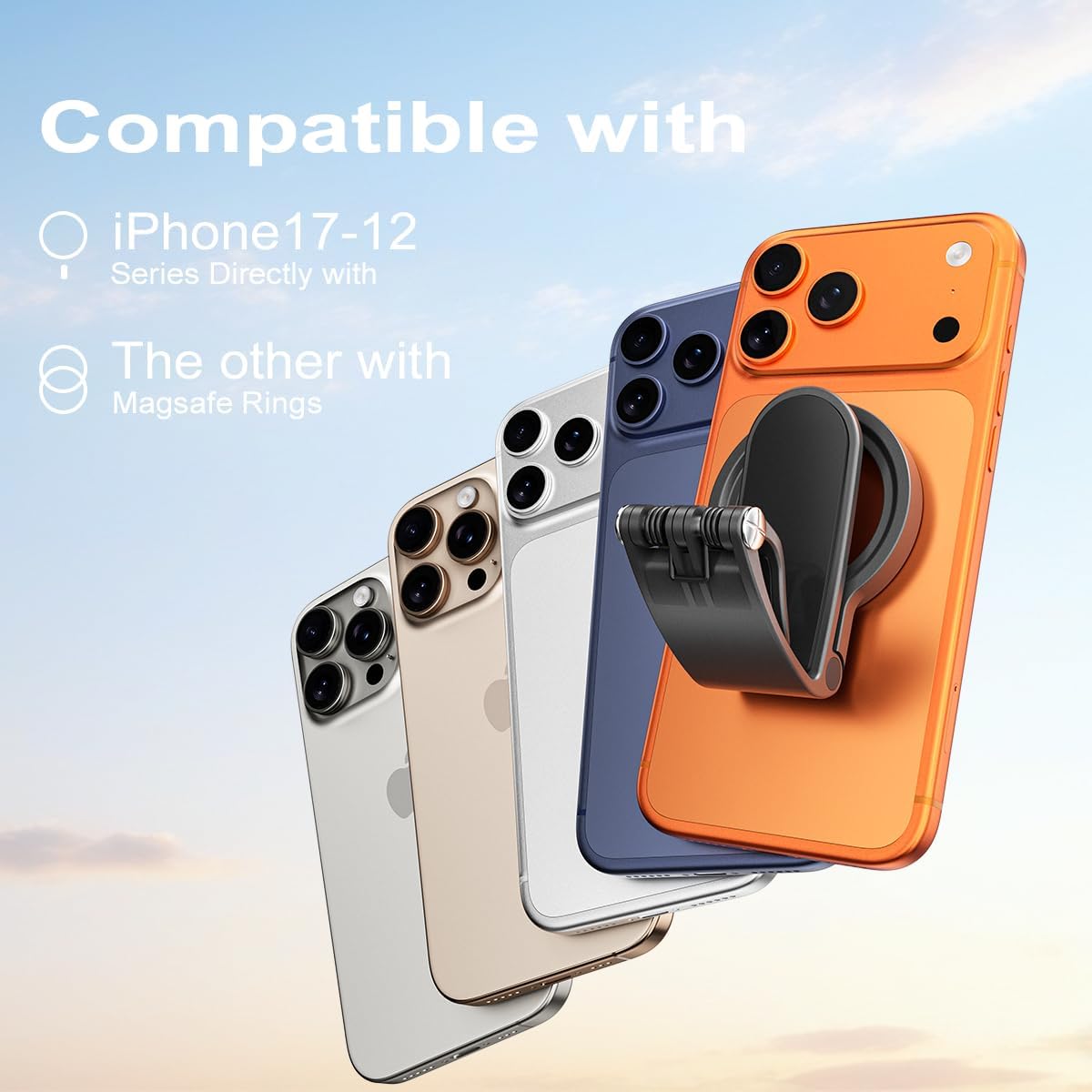 Magnetic Phone Holder for Car,Strong Non-Slip Car Phone Mount, Hands-Free Navigation for Car,Phone Holder for Car/Desk, Compatible with iPhone/Samsung and All Smartphones - Image 6