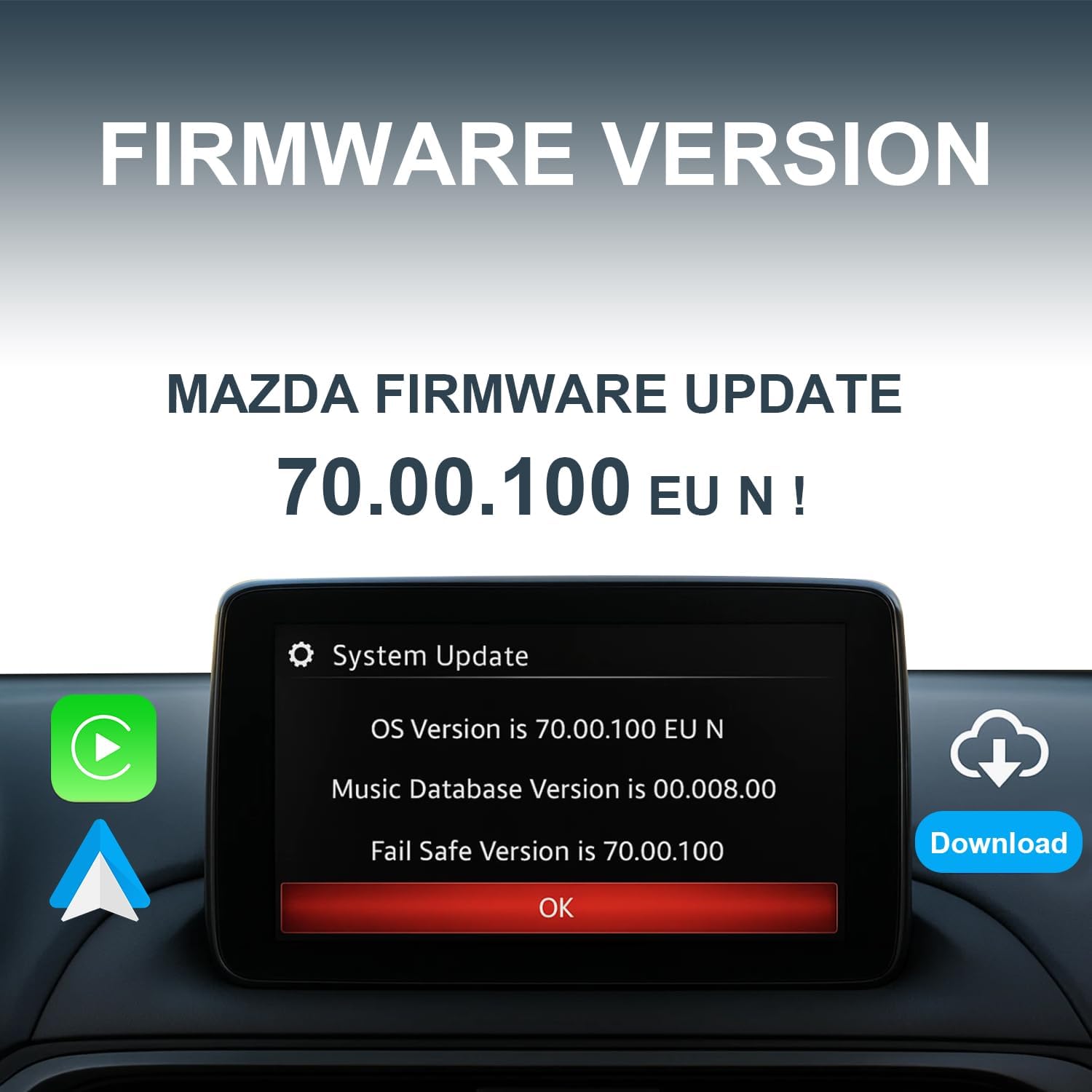 Mazda Apple CarPlay & Android Auto Retrofit Kit (2025 Upgrade) - OEM TK78-66-9U0C Hub for MZD Connect - Compatible with Mazda 2/3/6/CX-3/CX-5/CX-9/MX-5 (2015-2020 Models) (P2) - Image 6