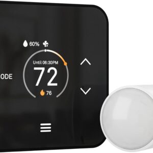 Lux TQX Thermostat with Remote Sensor, WiFi Thermostat Works with Matter, Alexa, Apple Home, Google, App & Voice Control, Programmable Smart Thermostat, C-Wire and wall Plates Included