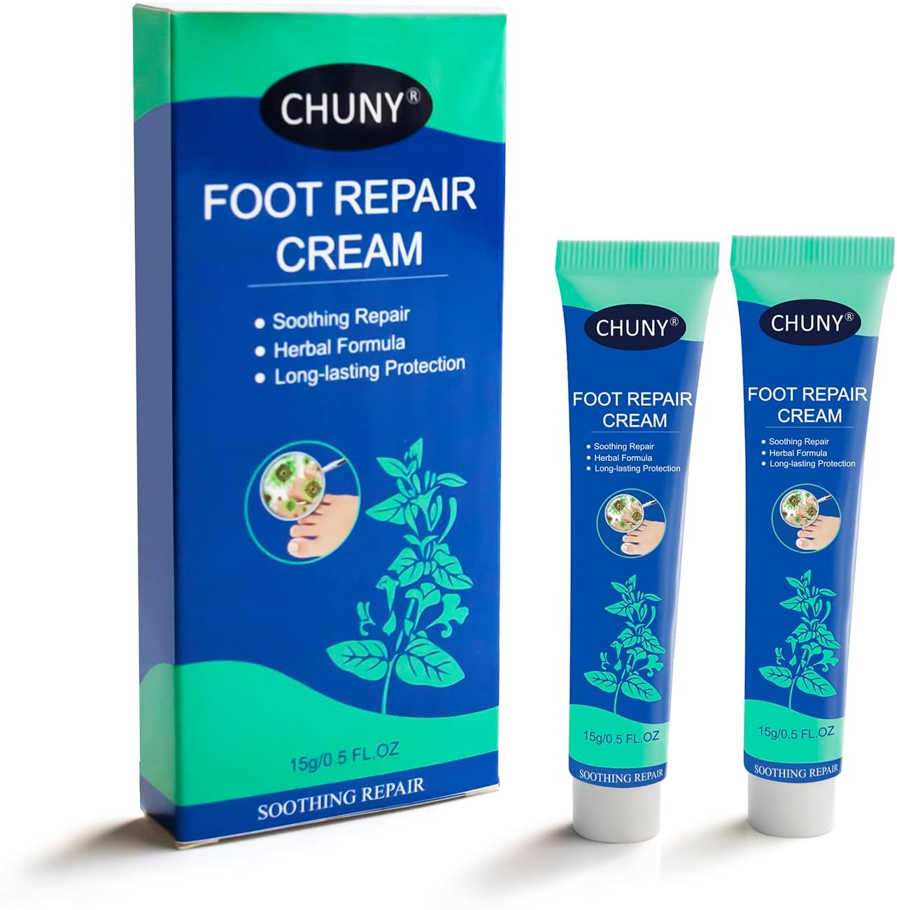 CHUNY Foot Cream for Cracked Heels Cream - Extra Strength for Cracked Heels, Dry Skin & Itchy Feet – Soothes Burning, Scaling & Irritation for Men and Women