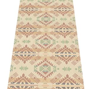 nuveti Cotton Yoga Mat – Absorbent, Grippy Tight Weave, Ashtanga & Hot Yoga Rug, Helps with Slippery Hands & Feet