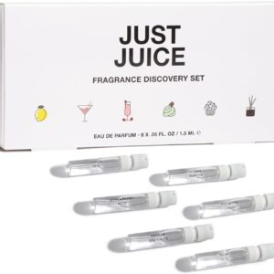 Just Juice Discovery Set – Mini Perfumes for Women and Men – Fruity, Floral, Gourmand Men’s and Women’s Fragrances – Travel Perfume Set – 6 pc