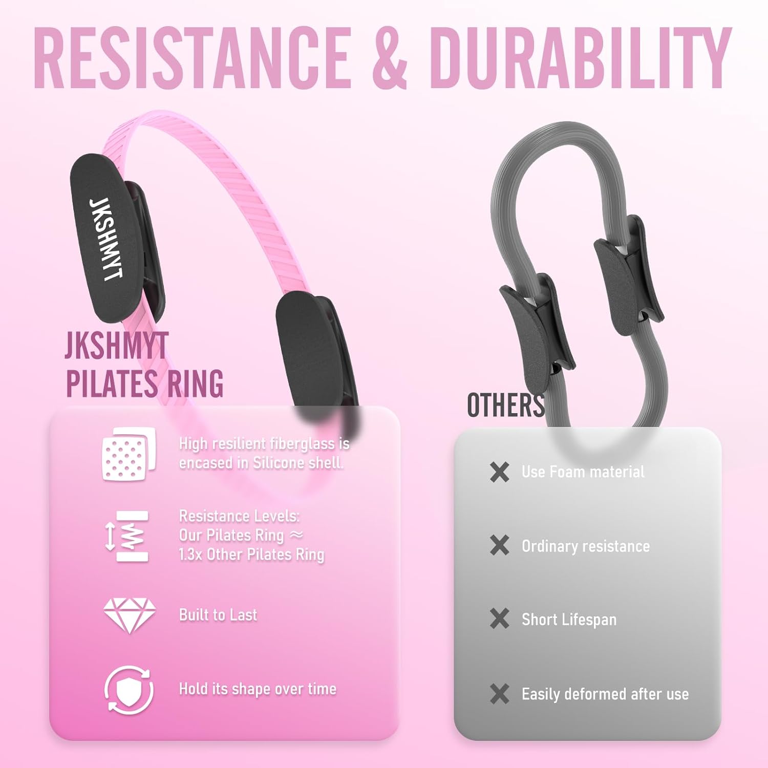 Pilates Ring Kit for Women, Pilates Equipment – 14.5" Home Magic Circle Workout with Pilates Ball, Resistance Bands, Better me Pilates Essentials Starter Set for Beginners Toning Shape Full Body - Image 8