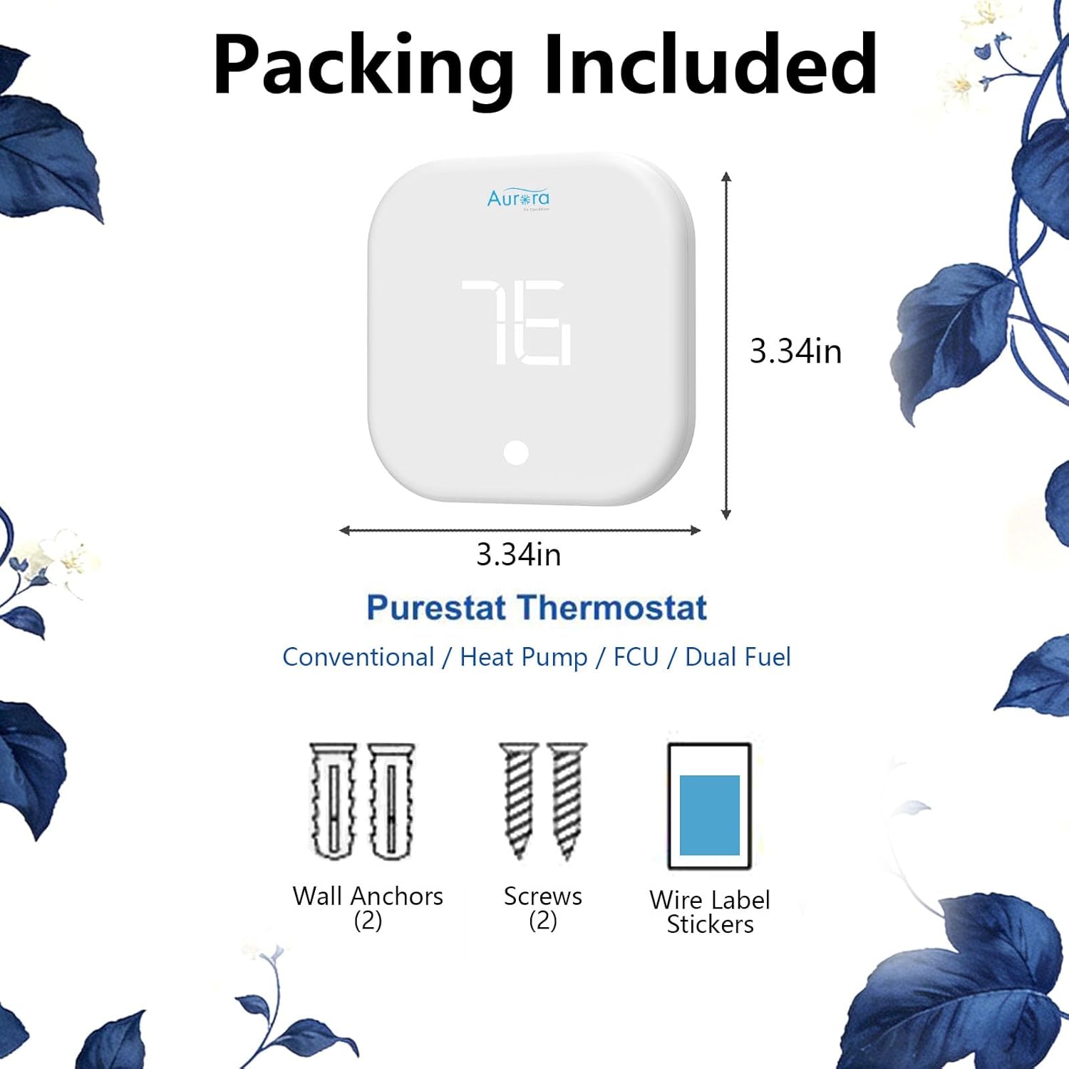 Smart Thermostat for House, Enhanced Programmable WiFi Thermostat, Saving Thermostat-Up to 4 Heat/2 Cool, Easy DIY Install - Image 4