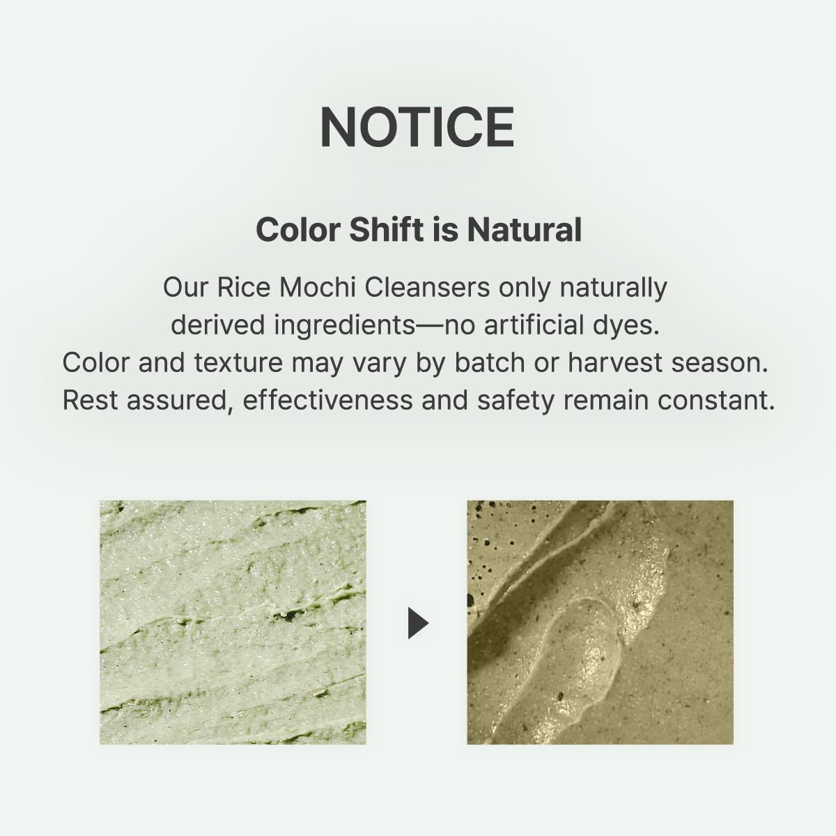 Arencia Korean Rice Mochi Face Cleanser - Face Wash, Gentle Scrub All in One for Deep Cleansing, Moisturizing, Pore Minimizing, Acne-Prone Skin, Removing Blackhead with Rice Water & Green Tea - Image 9