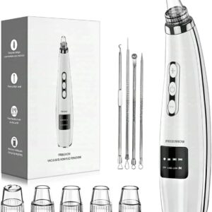 Blackhead Pore Vacuum, Blackhead Vacuum，2026 Rechargeable Pore Cleaner, Electric Comedone Whitehead Extractor Tools Kit