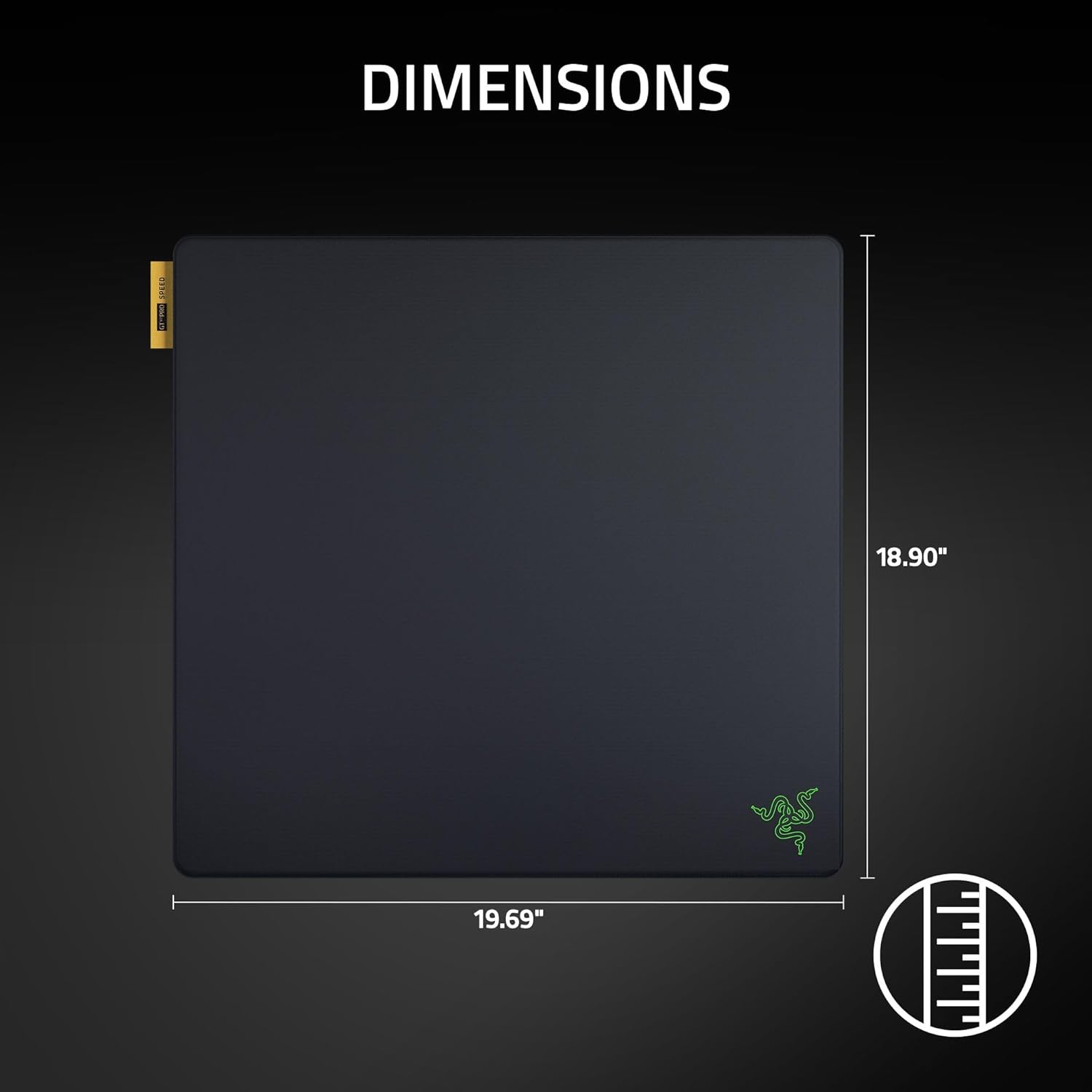 Razer Gigantus V2 Pro Soft Esports Gaming Mouse Pad (Speed) – Low Friction Cloth Surface, Tracking Accuracy, GlideCore Foam, Anti Slip Base, Low-Profile Stiched Edges – Large - Image 8