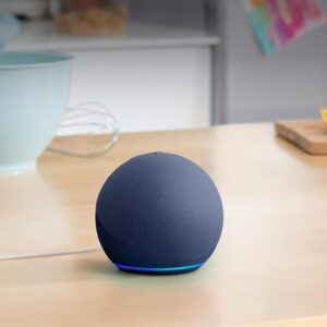 Amazon Echo Dot (newest model) – Vibrant sounding speaker, Designed for Alexa+, Great for bedrooms, dining rooms and offices, Deep Sea Blue