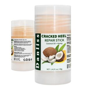 Coconut Urea foot lotion Heel Repair Balm Stick for dry cracked feet for Dry Cracked Feet Roll-on Foot Cracked Cream Softening Moisturizing Foot Care 1.14 Oz
