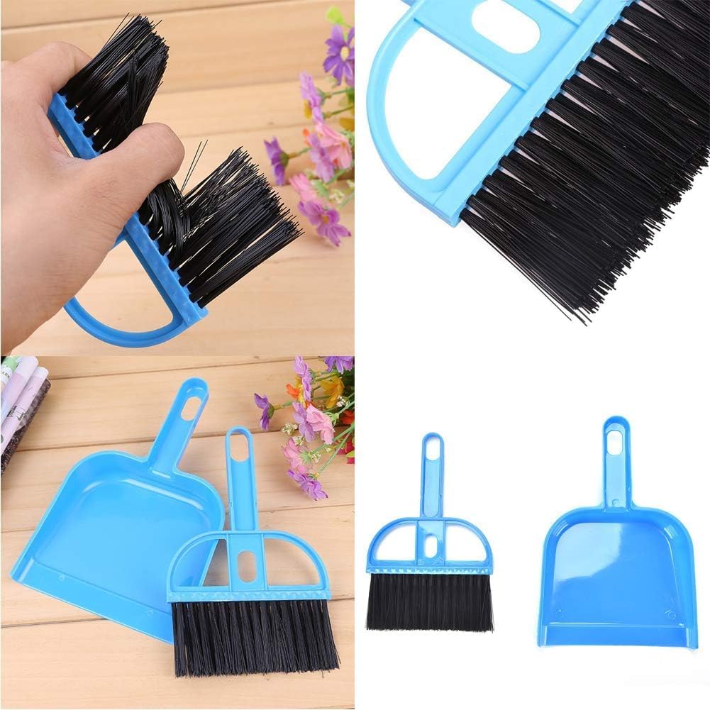 PINVNBY Mini Dustpan and Brush Set, Cage Cleaner for Guinea Pigs, Cats, Hedgehogs, Hamsters, Chinchillas, Rabbits, Reptiles, and Other Small Animals 2 Pack Mini Hand Broom and Dustpan - Image 8